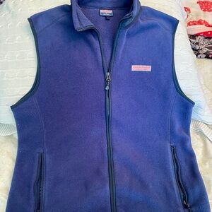 Vineyard Vines Deep Blue Fleece Vest